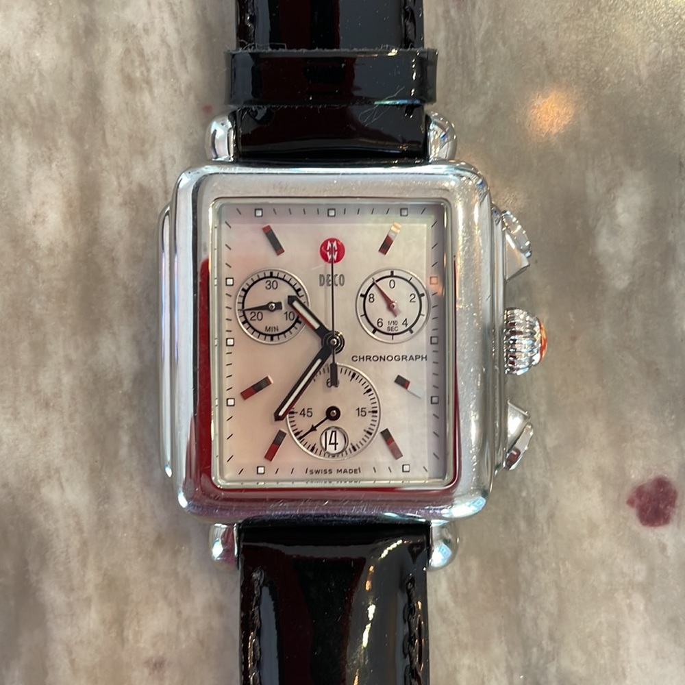 Michele Deco MW06A00 Stainless Steel and Mother Of Pearl.
